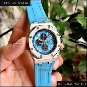 Audemars Piguet Offshore Chronograph Silver Ice Blue – Magnificent Industrial Luxury Watch