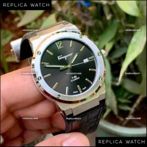 Ferragamo F-80 Classic Black Leather – Sport-Luxury Gents Watch