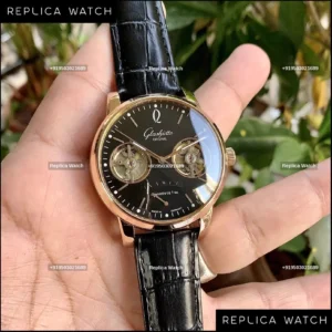 Glashutte Senator Tourbillon Black – Masterpiece Skeleton Mechanical Watch