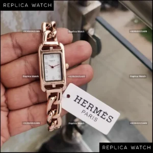 Hermes Nantucket Rose Gold Diamond Ladies Watch