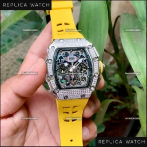 Richard Mille 11-03 Silver Yellow Diamond Edition