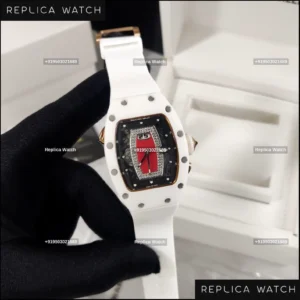 Richard Mille RM 07-01 Ceramic Red Lip – Luxury Ladies Skeleton Watch