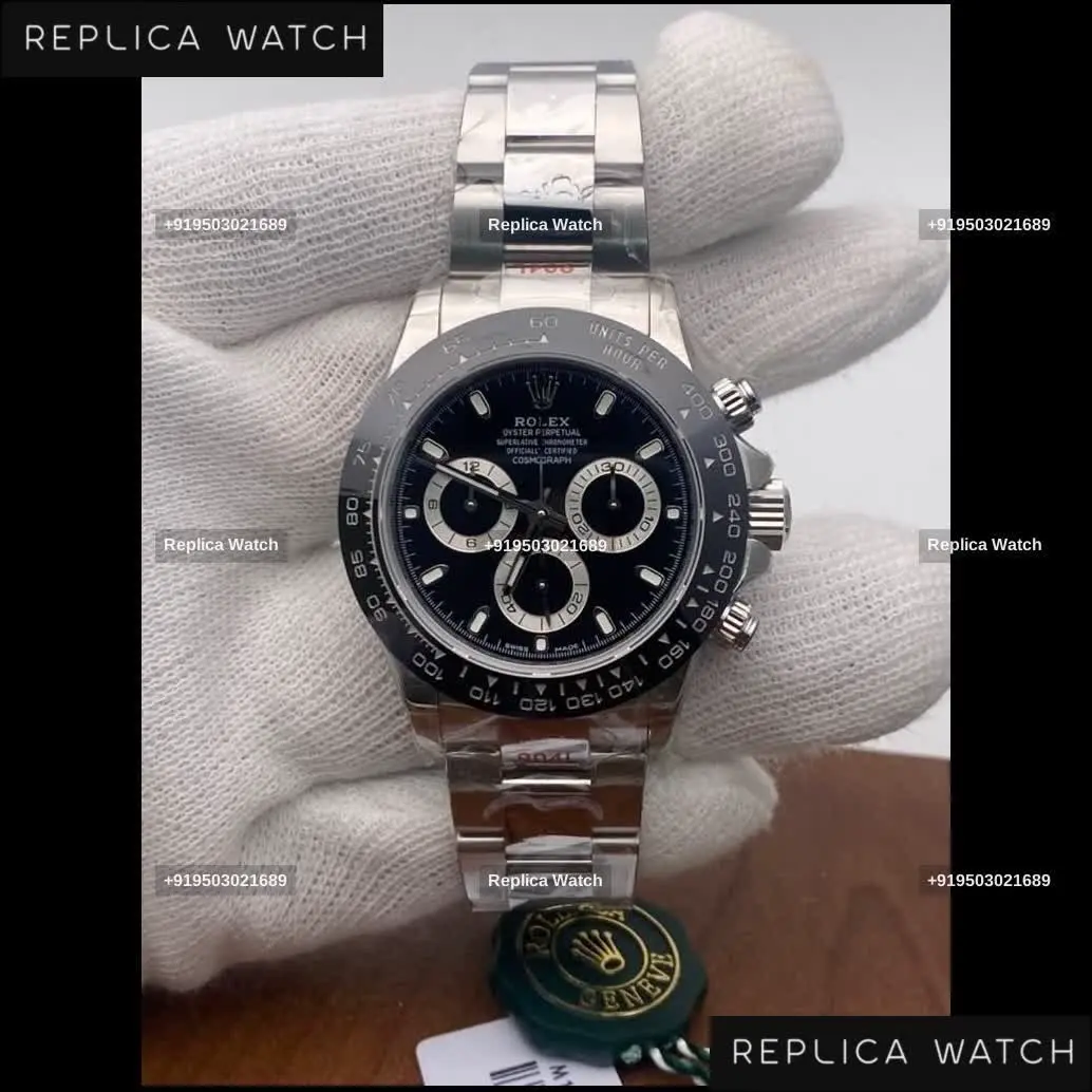 Rolex Cosmograph Daytona Black Panda Dial Swiss — Premier Swiss Luxury Chronograph